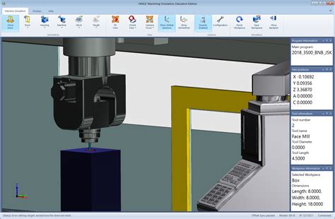 cnc machine training simulator|5 axis cnc simulator.